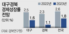 대구 올해 경제성장률 1.6% 전망...경북은 1.1% 