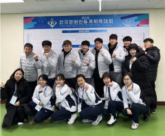 전국장애인동계체육대회 경북선수단 5개 종목  메달 사냥