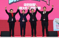 국민의힘 전대 여론조사 김기현 후보, 안철수 후보에 크게 앞서