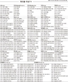 3월2일(목) 케이블·위성TV 편성표