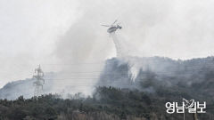 대구 남구 앞산 산불 1시간24분만 진화