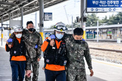 [포토뉴스] 서대구역에서 실시된 자유의 방패 훈련