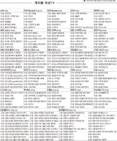 3월21일(화) 케이블·위성TV 편성표