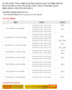 맥심 모카골드, 자발적 회수 대상 제품은?