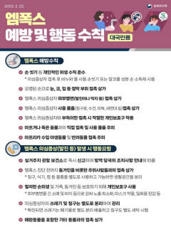 대구 첫 엠폭스(원숭이두창) 확진자 발생