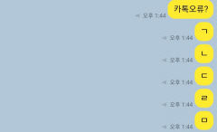 [속보] 5일 오후 발생한 카카오톡 오류, 20여분만에 복구