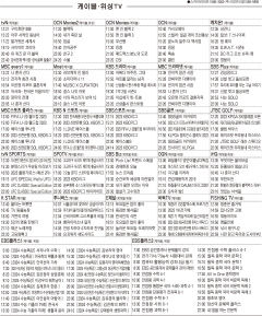 5월24일(수) 케이블·위성TV 편성표