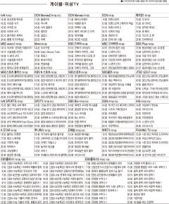 6월13일(화) 케이블·위성TV 편성표