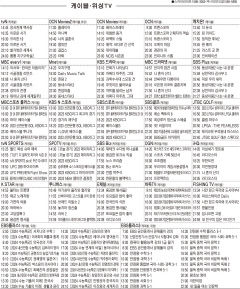 6월13일(화) 케이블·위성TV 편성표