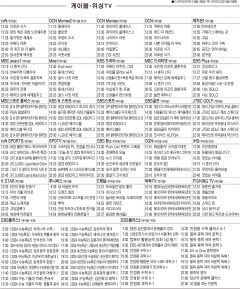 6월14일(수) 케이블·위성TV 편성표