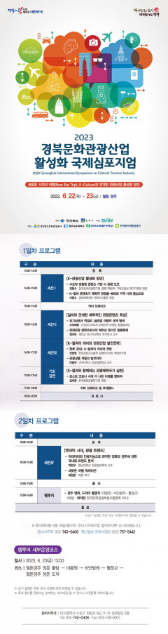 ‘제12회 경북문화관광산업 활성화 국제심포지엄’