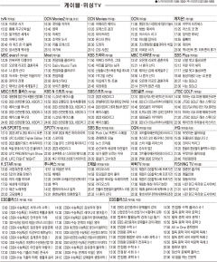 6월21일(수) 케이블·위성TV 편성표