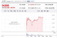 거래 재개 소룩스, 급등…52주 최고가 경신