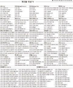 7월5일(수) 케이블·위성TV 편성표