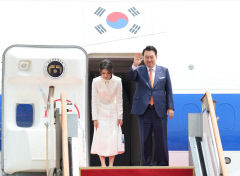 尹, 리투아니아 NATO·폴란드 공식 방문위해 출국…한일정상회담 관심