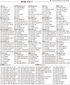 7월12일(수) 케이블·위성TV 편성표