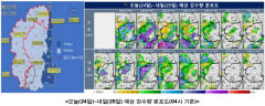 시간당 30㎜ 내외 기습 폭우…대구·경북 내일까지 장맛비
