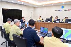 청송·영양군 태풍 카눈 북상에 따른 긴급 대비
