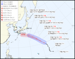 태풍 하이쿠이·기러기 간접 영향, 경북남부동해안 돌풍과 천둥.번개 동반 시간당 30~60mm