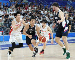 [아시안게임] 한국 농구, 한일전 일본 2진에 패배…12강 토너먼트행