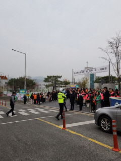 경북 수능 응시생들 경찰 호송에 무사히 도착