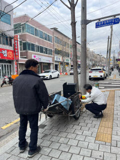 대구강북경찰서, 파지수거 어르신 교통사고 예방 홍보활동