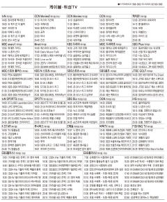 12월7일(목) 케이블·위성TV 편성표