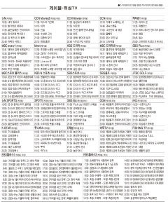 12월13일(수) 케이블·위성TV 편성표