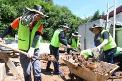 한국전력기술, 수해복구·소방점검 봉사로 지역민과 상생 실천