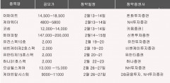 2월 공모주 청약 일정…이에이트·코셈·에이피알·오상헬스케어 등