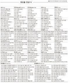 1월30일(화) 케이블·위성TV 편성표