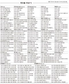 2월1일(목) 케이블·위성TV 편성표
