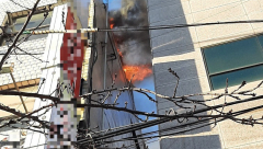 포항 상가 옥상 가건물 화재…500여만원 재산 피해