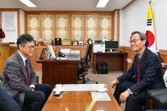 박남서 영주시장, 김홍목 부산국토관리청장과 지역 현안 사업 논의