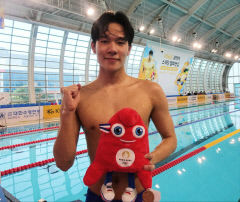 김민섭, 접영 200ｍ 한국新…신기록 수립하며 파리올림픽행