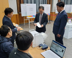 경북도선관위, 사전투표 최종 리허설 실시