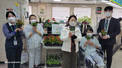 곽병원, 개원 72주년 기념행사 일환으로 미니 식물 나눔 펼쳐