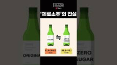 ‘제로 슈거' 소주의 진실?