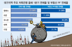 'PF 부실' 대구 저축은행 건전성 '비상등'…3곳 연체율 30% 넘었다