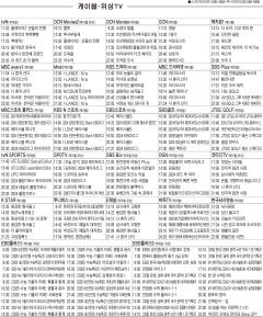 6월6일(목) 케이블·위성TV 편성표