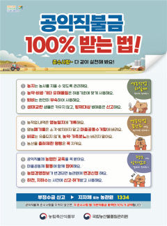 국립농산물품질관리원, 공익직불제 준수사항 이행여부 점검