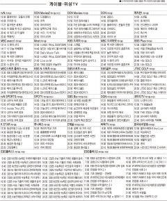 6월26일(수) 케이블·위성TV 편성표