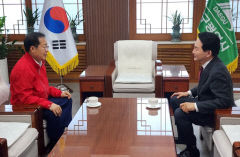 홍준표, 원희룡 만나 