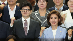與 차기 대표 선호도 '한동훈' 55%로 1위…응답자 전체 대상에서도 韓 1위