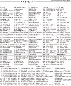 7월2일(화) 케이블·위성TV 편성표