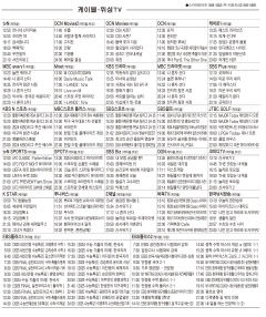 7월22일(월) 케이블·위성TV 편성표