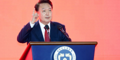 국민의힘 전당대회 참석한 尹대통령 