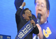 이재명, 부산 경선서도 90%대 득표