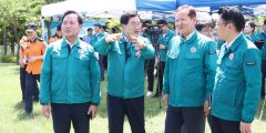 이상민 행안부 장관, 경주 땅밀림 현장 방문