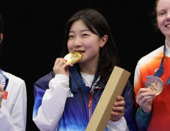 대구 여고생 총잡이 반효진 100번째 金·양궁 10연패…올림픽 초반 활약 좋다